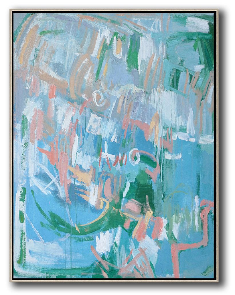 Vertical Abstract Oil Painting #LX23B